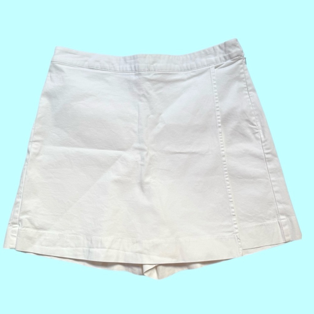 Boston Proper White Twill Skorts Size 6